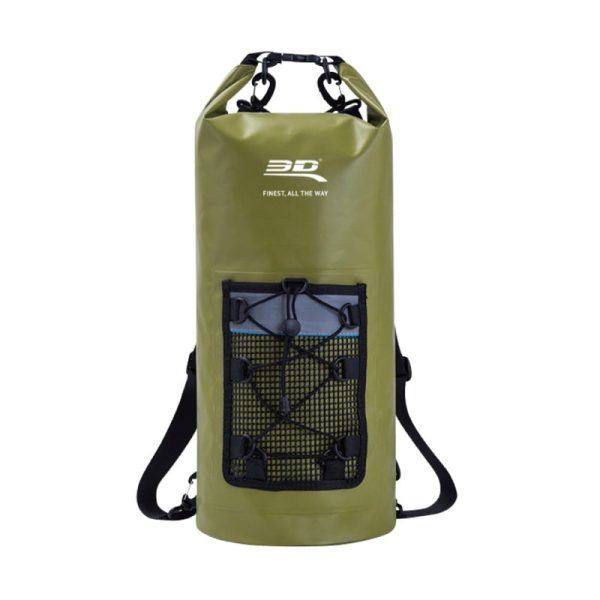 3D MAXpider Roll-Top Dry Bag Backpack - Army Green Online Hot Sale