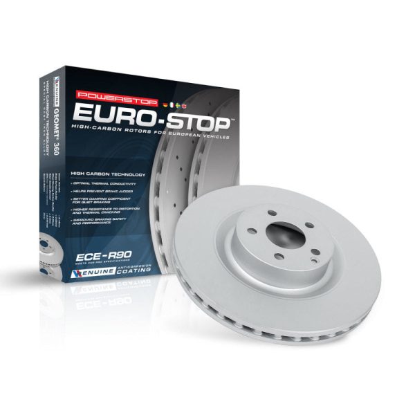 Power Stop 02-08 Jaguar X-Type Rear Evolution High Carbon Geomet Coated Rotor For Cheap