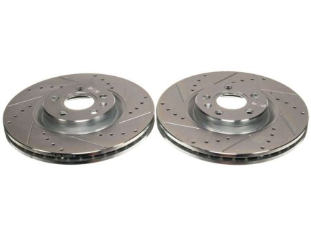 Power Stop 18-21 Volvo XC60 Front Drilled & Slotted Rotor (Pair) Online Sale