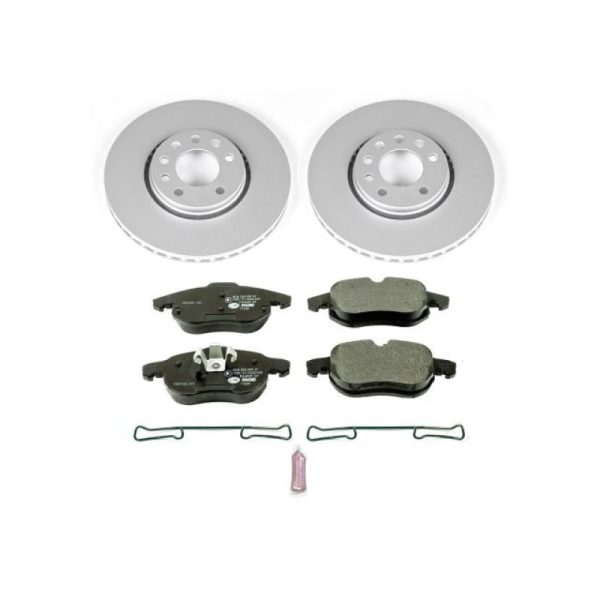 Power Stop 03-11 Saab 9-3 Front Euro-Stop Brake Kit For Cheap