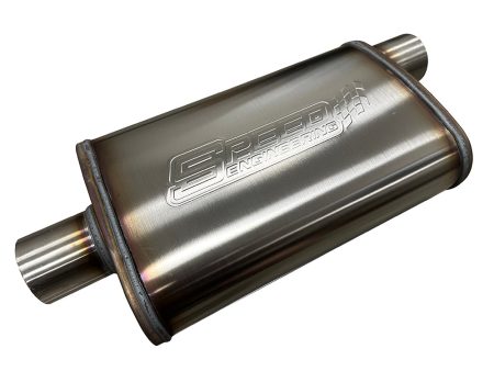 2.5  Inlet Outlet  Street Series  Muffler| (Center Offset) Fashion