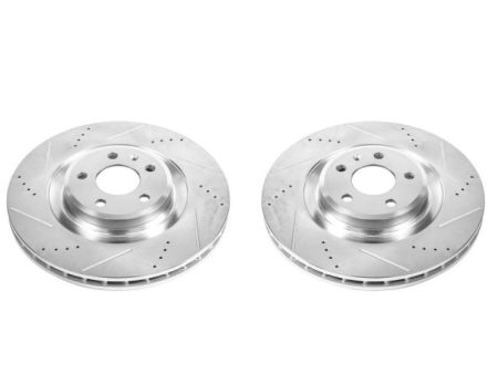 Power Stop 10-11 Audi S4 Front Evolution Drilled & Slotted Rotors - Pair Fashion