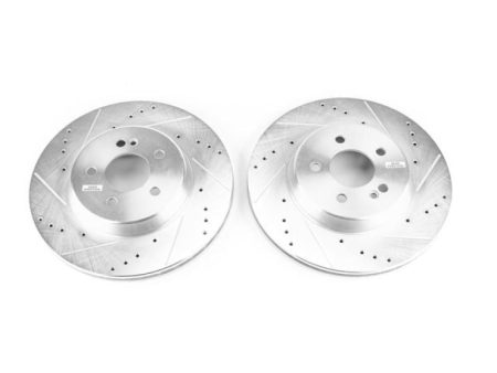 Power Stop 17-18 Mercedes-Benz C43 AMG Rear Evolution Drilled & Slotted Rotors - Pair For Sale