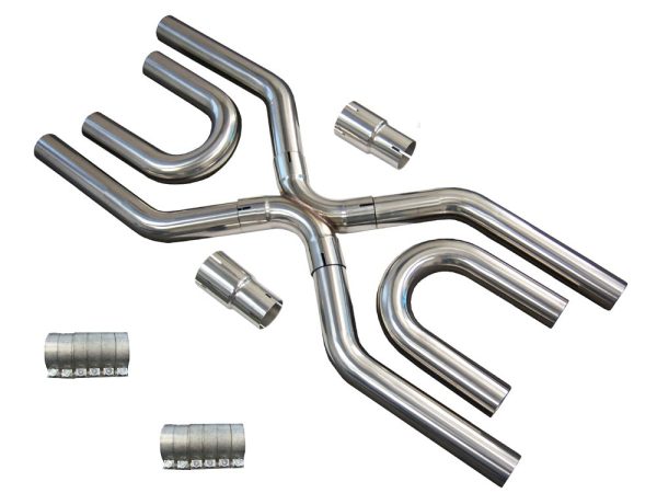 Universal 2 1 2  Exhaust Builder Kit| (304 Stainless) Online Sale