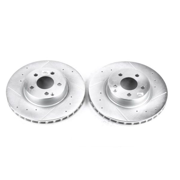 Power Stop 2006 Mercedes-Benz E350 Front Evolution Drilled & Slotted Rotors - Pair For Sale