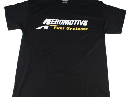 Aeromotive Logo T-Shirt (Black) - Medium Online Hot Sale