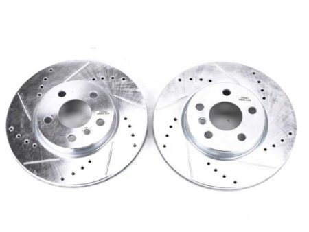 Power Stop 2014 Mini Cooper Front Evolution Drilled & Slotted Rotors - Pair Hot on Sale