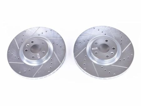 Power Stop 16-18 Volvo S90 Front Evolution Drilled & Slotted Rotors - Pair Online Sale