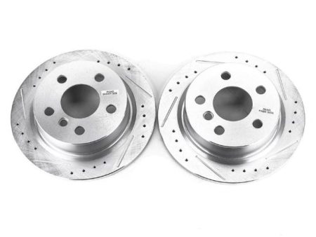 Power Stop 14-19 Mini Cooper Rear Evolution Drilled & Slotted Rotors - Pair on Sale