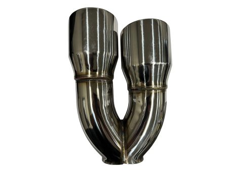 Stainless 3  Dual Exhaust Tips  Drivers Side | (11  Length, 4  Tip Diameter) Online now