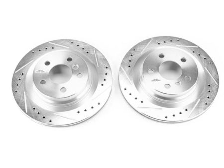 Power Stop 16-18 BMW X1 Rear Evolution Drilled & Slotted Rotors - Pair For Sale