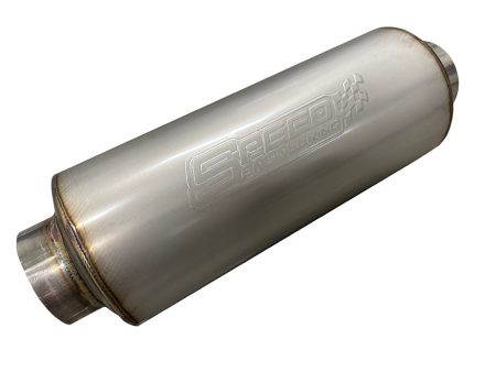 3  Inlet Outlet  Bullet Series  Muffler| (12  Length) Fashion