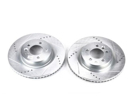 Power Stop 05-09 Land Rover LR3 Front Evolution Drilled & Slotted Rotors - Pair on Sale