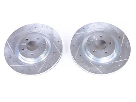 Power Stop 03-06 Mercedes-Benz CLK500 Front Evolution Drilled & Slotted Rotors - Pair Hot on Sale