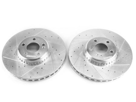 Power Stop 15-18 Mercedes-Benz C300 Front Evolution Drilled & Slotted Rotors - Pair Fashion