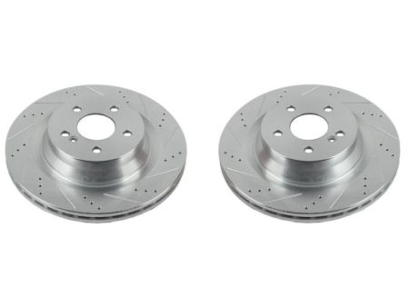 Power Stop 12-18 Mercedes-Benz CLS550 Rear Evolution Drilled & Slotted Rotors - Pair Online Sale