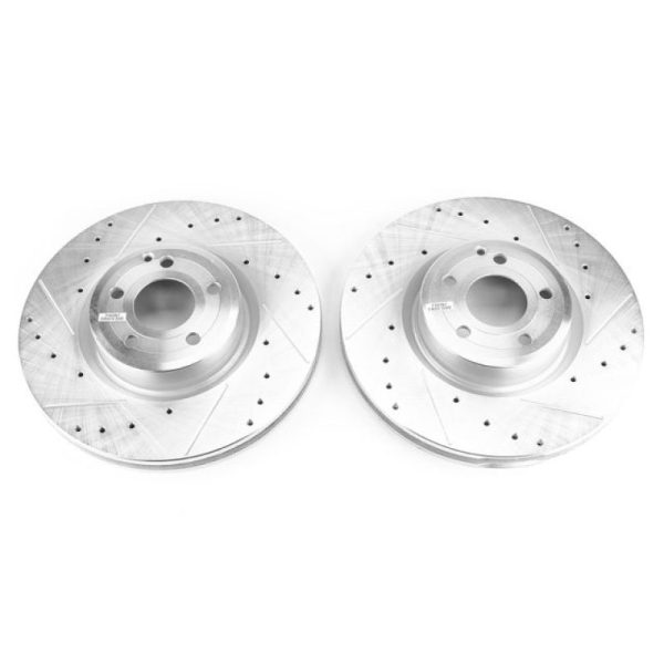 Power Stop 15-16 Mercedes-Benz SL400 Front Evolution Drilled & Slotted Rotors - Pair Hot on Sale