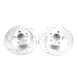 Power Stop 17-18 Mercedes-Benz SLC300 Rear Evolution Drilled & Slotted Rotors - Pair Sale