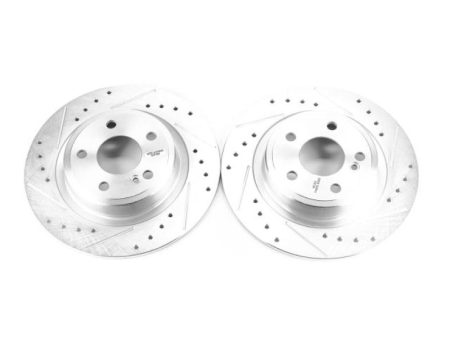 Power Stop 17-18 Mercedes-Benz SLC300 Rear Evolution Drilled & Slotted Rotors - Pair Sale