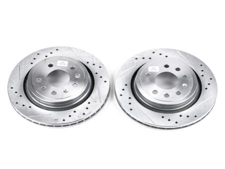 Power Stop 03-11 Saab 9-3 Rear Evolution Drilled & Slotted Rotors - Pair Online Hot Sale