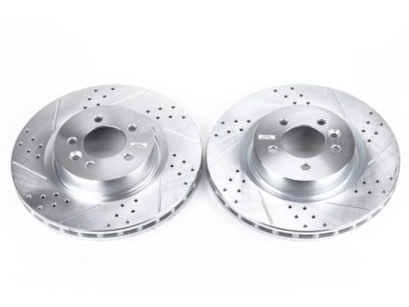 Power Stop 2017 Land Rover Discovery Front Evolution Drilled & Slotted Rotors - Pair Supply