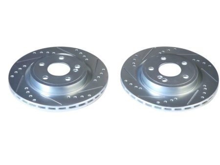 Power Stop 14-19 Mercedes-Benz CLA250 Rear Evolution Drilled & Slotted Rotors - Pair Sale