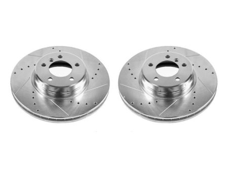 Power Stop 03-05 Land Rover Range Rover Front Evolution Drilled & Slotted Rotors - Pair Discount