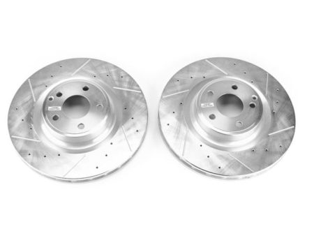 Power Stop 17-18 Mercedes-Benz SLC300 Front Evolution Drilled & Slotted Rotors - Pair For Sale