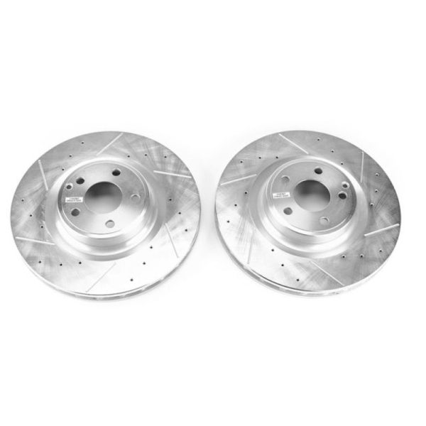 Power Stop 17-18 Mercedes-Benz SLC300 Front Evolution Drilled & Slotted Rotors - Pair For Sale