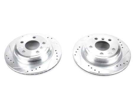 Power Stop 13-18 BMW 320i xDrive Rear Evolution Drilled & Slotted Rotors - Pair For Sale