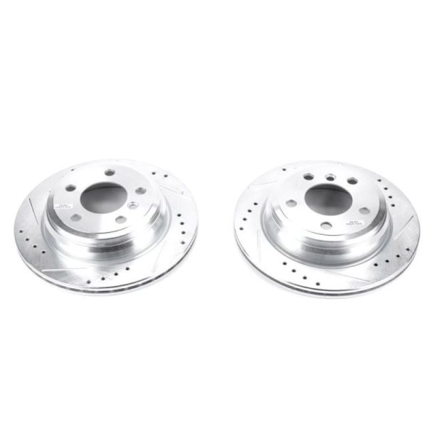 Power Stop 13-18 BMW 320i xDrive Rear Evolution Drilled & Slotted Rotors - Pair For Sale