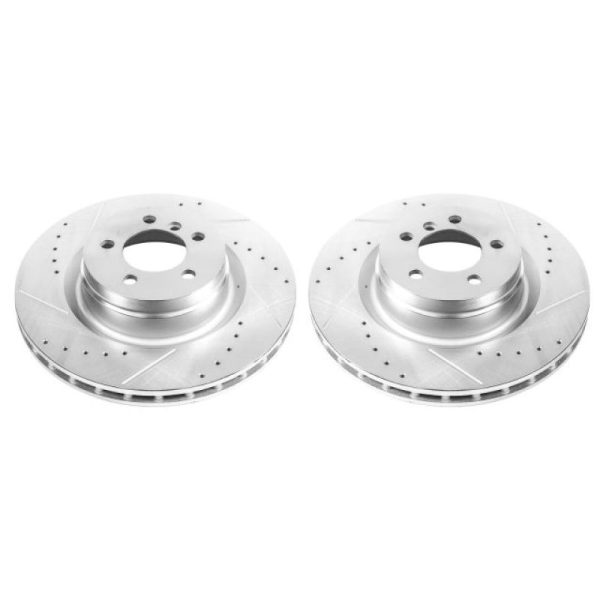 Power Stop 06-12 Land Rover Range Rover Front Evolution Drilled & Slotted Rotors - Pair Cheap