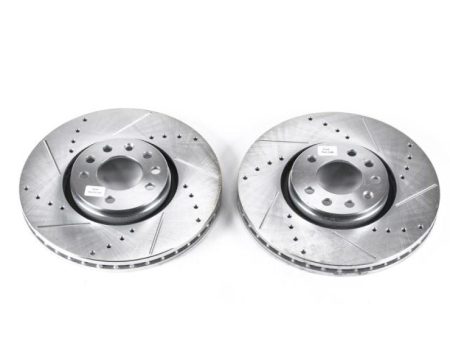 Power Stop 06-11 Saab 9-3 Front Evolution Drilled & Slotted Rotors - Pair Sale