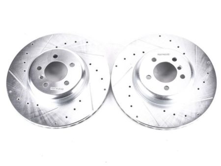 Power Stop 13-15 BMW 335i Front Evolution Drilled & Slotted Rotors - Pair For Discount