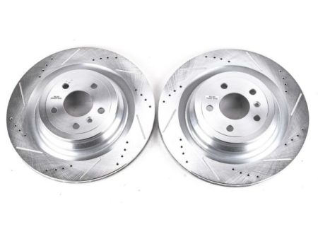 Power Stop 13-16 Mercedes-Benz GL350 Rear Evolution Drilled & Slotted Rotors - Pair on Sale