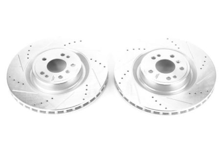 Power Stop 13-16 Mercedes-Benz GL350 Front Evolution Drilled & Slotted Rotors - Pair For Sale