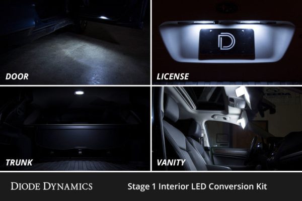 Diode Dynamics 03-09 Toyota 4Runner Interior LED Kit Cool White Stage 1 Cheap