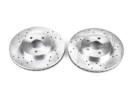 Power Stop 02-08 Jaguar X-Type Front Evolution Drilled & Slotted Rotors - Pair Cheap