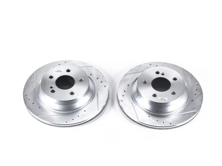 Power Stop 15-18 Mercedes-Benz CLS400 Rear Evolution Drilled & Slotted Rotors - Pair For Sale