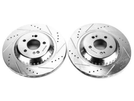 Power Stop 2017 Mercedes-Benz Maybach S550 Rear Evolution Drilled & Slotted Rotors - Pair For Sale