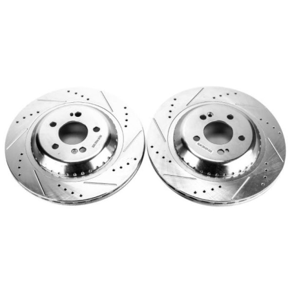 Power Stop 2017 Mercedes-Benz Maybach S550 Rear Evolution Drilled & Slotted Rotors - Pair For Sale