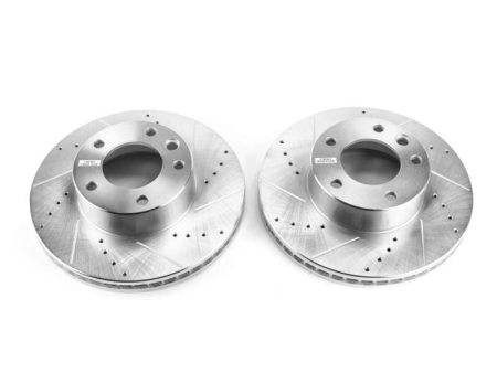 Power Stop 13-14 Mercedes-Benz G63 AMG Front Evolution Drilled & Slotted Rotors - Pair Supply