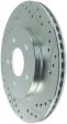 StopTech Select Sport 05-10 Ford Mustang GT Slotted and Drilled Rear Left Rotor Discount